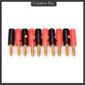 [Creative] Pnate 10pcs lot audio speaker screw banana plate plugs connectors 4mm