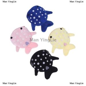 [COD] Man YingLie New Cartoon Plush Shark Purse Zero Wallet Plush Animal Wallet For Kids Zipper Bag Cute Pendant Data Cable Bag Gift