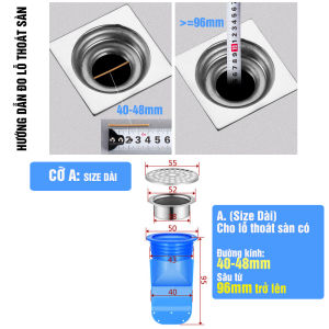 Phụ kiện Silicone lắp thoát sàn chống ngăn mùi hôi vi khuẩn trào ngược lên Minh House