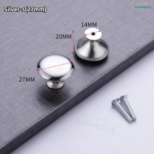 [SG Seller]Stainless Steel Drawer knob European Mushroom Porcelain White Black Single Hole Handle Stainless Steel Cabinet Handles