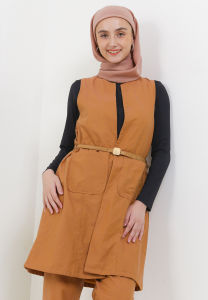 MFMW Umbrella Outer Vest Brown