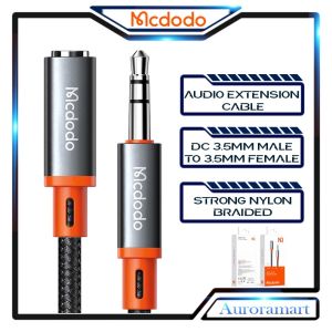 ORIGINAL MCDODO 3.5MM AUDIO JACK AUX EXTENSION ADAPTER CABLE 3.5MM MALE TO 3.5MM FEMALE STEREO AUDIO EXTENTION BRAIDED