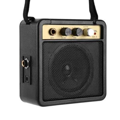แอมป์กีต้าร์ guitar amp กำลังขยาย 5W ระบบปรับเสียง input ใช้กับ กีต้าร์ไฟฟ้า กีต้าร์โปร่งไฟฟ้า