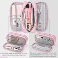 Pencil Case Big Capacity Handheld 3 Compartments Pencil Pouch Portable Large Storage Canvas Pencil Bag stationery box for Boys Girls Adults Students Business Office. 