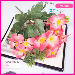 MINI HYDRANGEA X5/ BUNGA ARTIFICIAL/ TANAMAN HIAS PLASTIK/ HIASAN PELAMINAN/ DEKORASI PERNIKAHAN (NK-93)