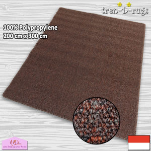 Karpet polypropylene polos tuffted loop pile jumbo lantai ruang tamu tidur permadani bulu modern jumbo 200 cm x 300 cm - NMs