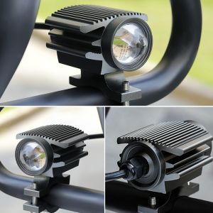 Đèn trợ sáng xe máy FX02 - 35W bi led cao câp + Mạch passing auto mẫu mới loại tốt siêu bền