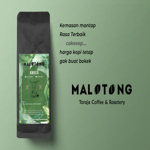 Malotong Kopi Robusta Toraja Rantebua 500 Gram Kopi Bubuk dan Kopi Biji / Premium Coffee/ Organic / Long Black / Americano / Espresso