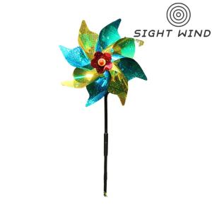 【New Arrival】 Fruit Garden Reflective Windmills Decoration Bird-Scaring Wind Spinner Children Kids Toys Easy Installation for Outdoor Garden Lawn Yard