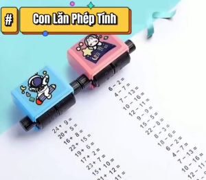 Con Lăn Phép Tính Toán Học Máy In Tạo Phép Tính Cộng Trừ Nhân Chia Cho Bé Học Toán