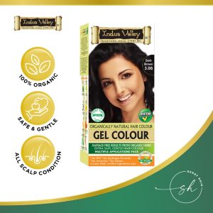 [HALAL] Inai / Heana Gel Hair Color 1st in Malaysia INDUS VALLEY Organic Henna Gel Hair Color (Black/Dark Brown/Medium Brown/Light Brown/Burgundy/Copper Mahogany)