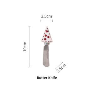 OMK Christmas Series Ceramics Butter Dish with Lid Butter Keeper for Counter butter box Christmas Decoration