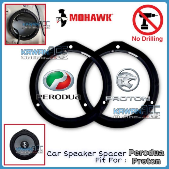 MOHAWK PROTON PERODUA 6.5" inch Speaker Spacer / Speaker adapter