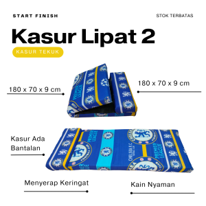 Kasur Busa Lipat 2 Tebal 9cm / Matras Kasur Lantai Murah Berkualitas