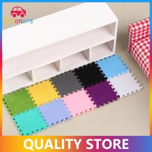 [Eleanor] 6Pcs 1:12 Dollhouse Miniature Rug Carpet Multicolor Mat Model Furniture DecorToy