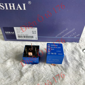 Rơ le 5 chân SIHAI 1612 vỏ nhôm. Điện 12v và 24v