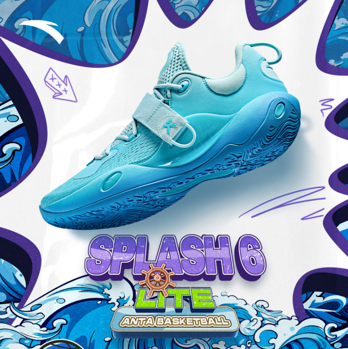 ANTA KT Splash 6 Lite Men Basketball Shoes A-FlashEdge Sport Shoes ...