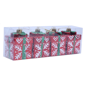 Plastic Christmas Tree Accessories Gift Box Ornaments Multipurpose Holiday Decoration For Tree Window Display