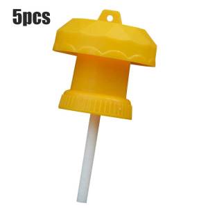 5Pcs Fruit Fly Trap Killer Fruit Fly Trap Cap Plastic Trap Catcher Insect Control