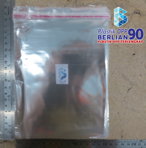 15 x 18 cm Plastik Opp 18 micron ( Tipis ) isi 100 lembar untuk Pengemasan Makanan Aksesoris dan Barang Kecil