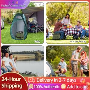 Outdoor Folding Toilet for Camping and Hiking - Portable Car Toilet Bucket - Easy to Clean and Carry for Beach Adventures