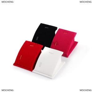 [COD] WEICHENG Jewelry Stand Holder for Counter Show Props Pendants Necklaces Chains Gifts Organizer Velvet Mini Potable Display Rack