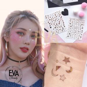 [HCM]Decal Dán Móng Tay 3D Nail Sticker Hoạ Tiết Phong Cách KiraKira Nhũ Bạc 318B