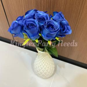 Rosebuds 10 Stem Artificial Flower Brides Bouquet Rose Bud Fake Flowers For Home Wedding Decorative Ornaments Rainbow