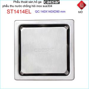 [HCM]Thoát sàn Caesar 14x14cm ST1414EL-D90 mặt inox kín phễu thoát sàn SUS304 thoát nước nhanh chống hôi chặn tóc tốt