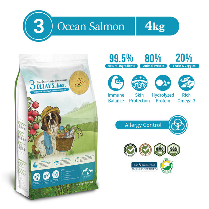 Real Power Pet Food Holistic Dog Food for All Life Stages (No. 3 Ocean