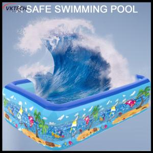 【Vktech】Summer Outdoor Inflatable Pool for Children Featuring Colorful Cartoon Patterns Ideal for Backyard and Garden Fun【1-3 days Delivery】