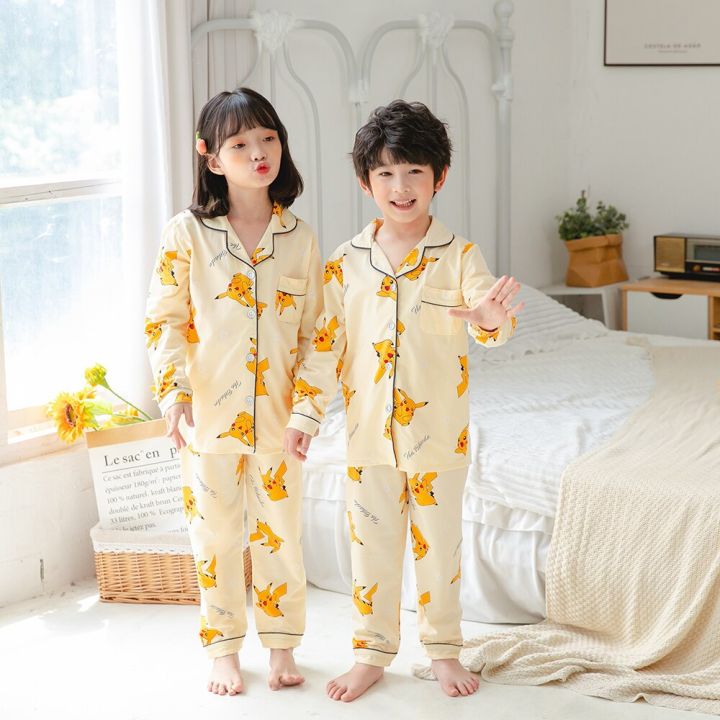 ZZOOI Boys Turn-Down Collar Pajamas Infant Qiicky Dry Clothes