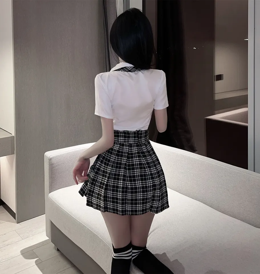 Sexy School Girl Cosplay Costume Women Japanese Student Uniform Role Play  JK Mini Skirt Lingerie Outfit Couple Sex Game Clothes | Lazada