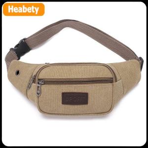 【2-3 days delivery】 Casual Canvas Waist Bag Waist Bag Mobile Phone Bag Banana Bag Fanny Pack Men