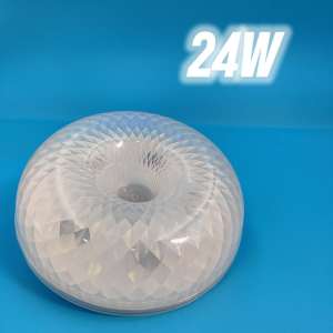 6500K E27 UFO Crystal Ceiling Light Waterproof Dustproof and Shockproof LED Energy-Saving Bulb Low-Voltage 500-Lumen Bulb