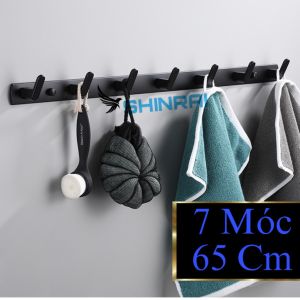 ( Dán Tường - Có Lỗ Khoan ) Móc Treo Đồ Sau Cửa Móc Treo Quần Áo Nhà Tắm Nhôm SHINRAI