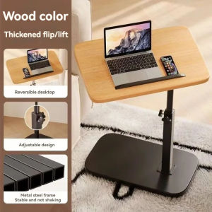 Height Adjustable Laptop Desk Office Standing Table Mini Portable Bedside Desk Household Study Table