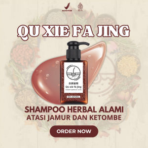 QU XIE FA JING Sampo Anti Ketombe Gatal Rontok Lepek Bercabang Berminyak 100 ML