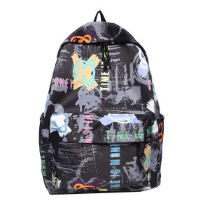 Techdoo Tas Ransel Laptop Kasual Tas Ransel Sekolah Pria Wanita Tas Punggung Laptop Backpack Trendy TR508