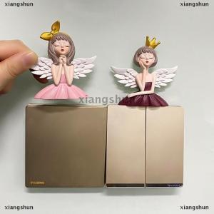 [COD] xiangshun Ổ cắm trang trí chuyển đổi tường Sticker 3D stereo phim hoạt hình thiên thần cô gái nhựa trang trí nhà hiện đại tường chuyển đổi bảo vệ phụ kiện