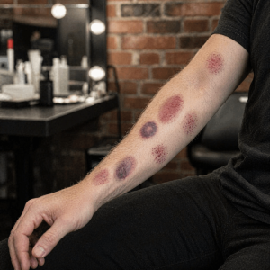 YEAHAP Bloody Makeup Halloween Tattoo Sticker Waterproof Sweatproof Bruise Scab Scar Tattoo Sticker DIY Punk Zombie Cosplay Props Festival Carnival