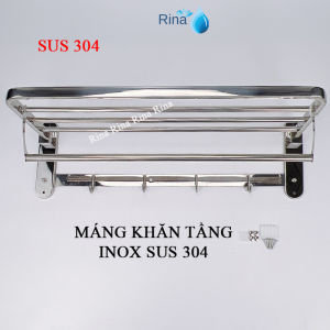 Máng khăn tầng inox 304 cao cấp LOẠI 1 TRỤC ĐÚC DÀY- GẬP LÊN GẬP XUỐNG ĐƯỢC Thanh Treo Khăn Tắm ĐA NĂNG 100% INOX 304