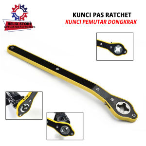 Kunci Pas Dongkrak Mobil Universal Kit Perbaikan Kunci Pas Metrik Kunci Ratcheted Fleksibel