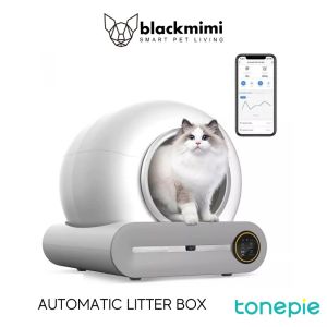 BlackMimi TONEPIE Automatic Cat Litter Box Self-Cleaning Cat Toilet Low Opening English App Weight Monitoring Litter Box