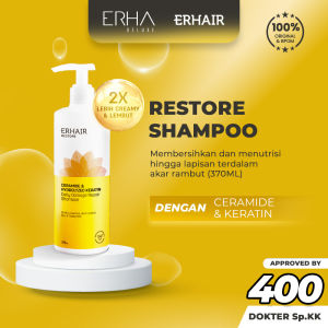 ERHA ERHAIR Restore Shampoo 370ml - Shampo Perawatan Rambut Kering & Rusak