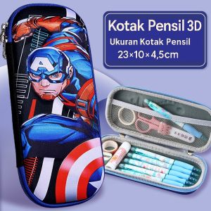 Kotak Pensil Anak 3D Timbul / Tempat Pencil Aesthetic 3 Dimensi Karakter