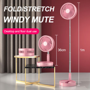 NOXIER 3 In 1 Electric Fan Rechargeable Folding Telescopic USB Charging 3600mah Desktop Foldable Electric Fan