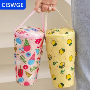 [COD] CISWGE Xách tay trà sữa Tote Túi nhiệt bảo quản túi thân thiện với môi túi xách mang cách nhiệt cup Bìa Tumbler cup phụ kiện