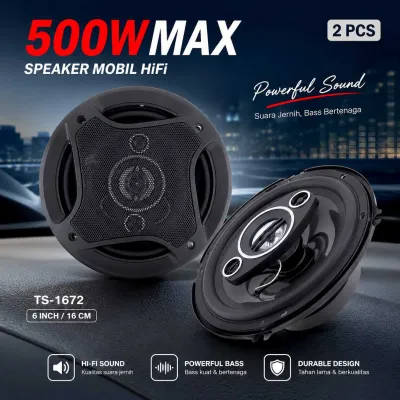 Speaker Subwoofer Mobil 6 Inch Hi Fi 500 W 2PCS - TS-1672