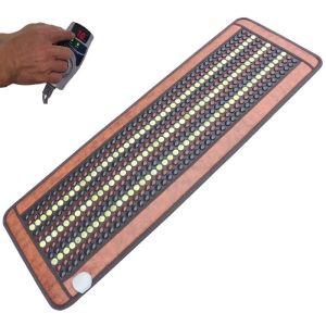 Thảm Đá Nóng Có Led 50x150 Đá Tròn 2 Màu Hàn Quốc Cao Cấp Sưởi Ấm Trị Liệu Màn hình Led PVN9115